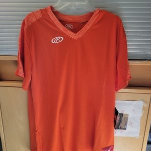 NEW Rawlings Women's V Neck Sports T-shirt 2XL